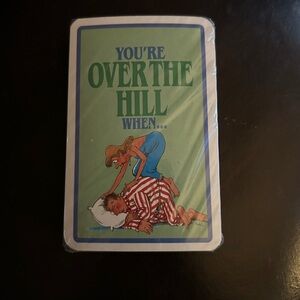 Vintage You're Over the Hill When... New deck of cards sealed
